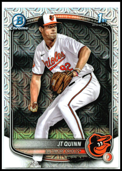2025 Bowman Draft Chrome Mojo Refractor #BDC-85 JT Quinn Baltimore Orioles