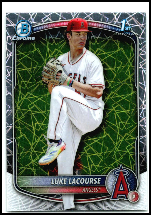 2025 Bowman Draft Chrome Laser Refractor #BDC-123 Luke LaCourse Angels
