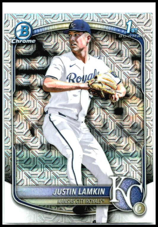 2025 Bowman Draft Chrome mojo #BDC-62 Justin Lamkin Kansas City Royals