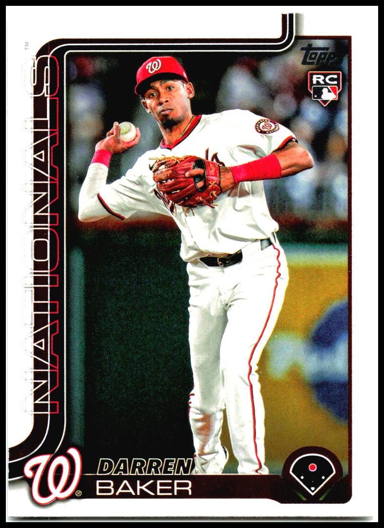 2025 Topps #511 Darren Baker Rookie Washington Nationals