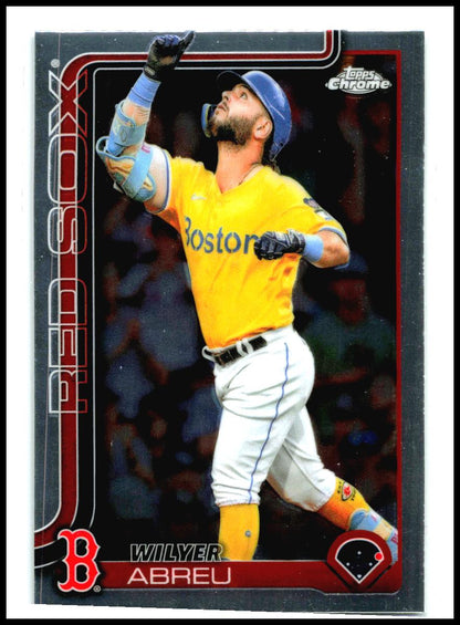 2025 Topps Chrome Update #USC118 Wilyer Abreu Boston Red Sox