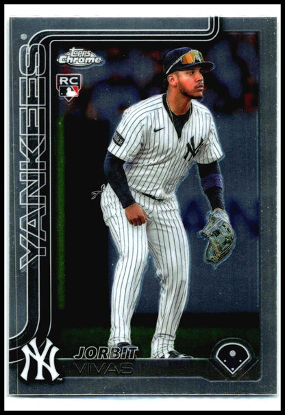 2025 Topps Chrome Update #USC113 Jorbit Vivas Rookie New York Yankees