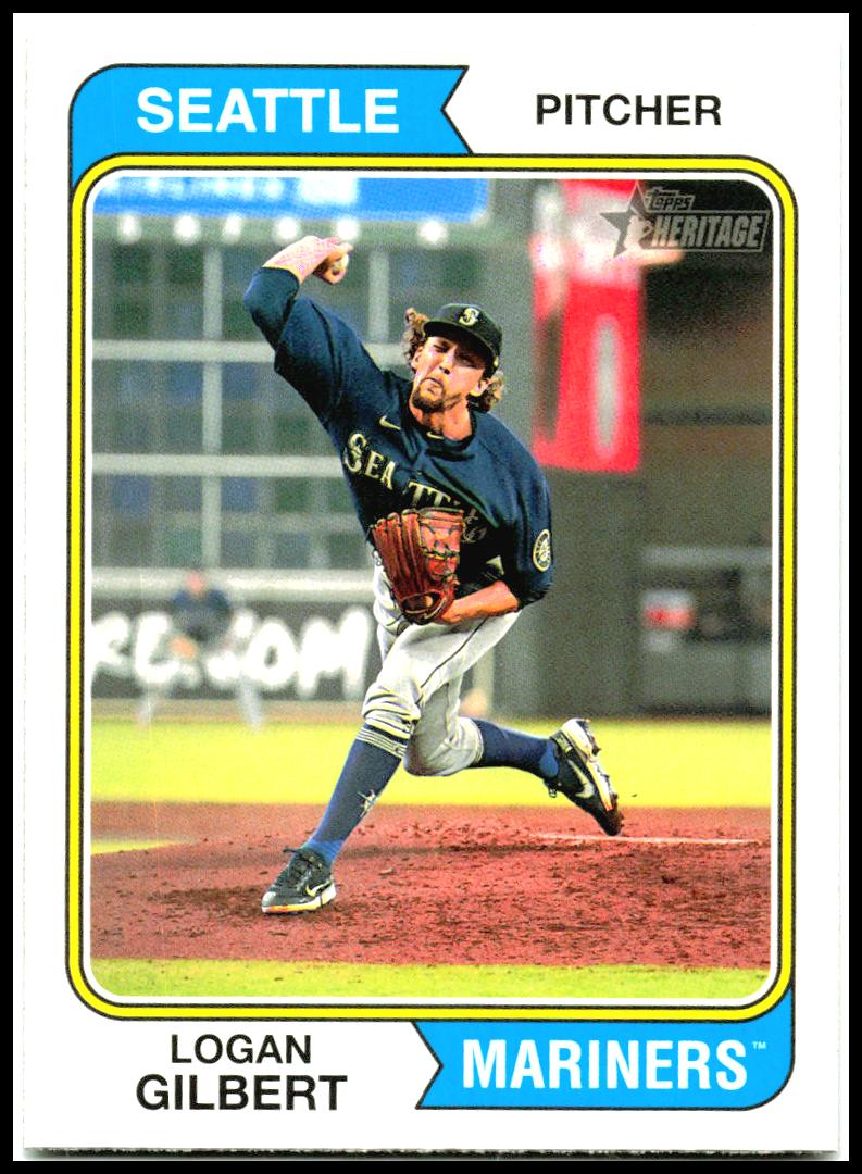 2023 Topps Heritage #247 Logan Gilbert Seattle Mariners