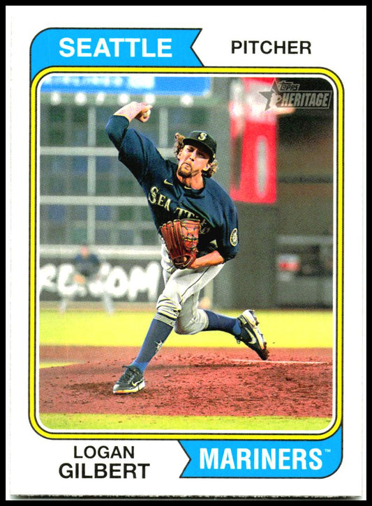 2023 Topps Heritage #247 Logan Gilbert Seattle Mariners