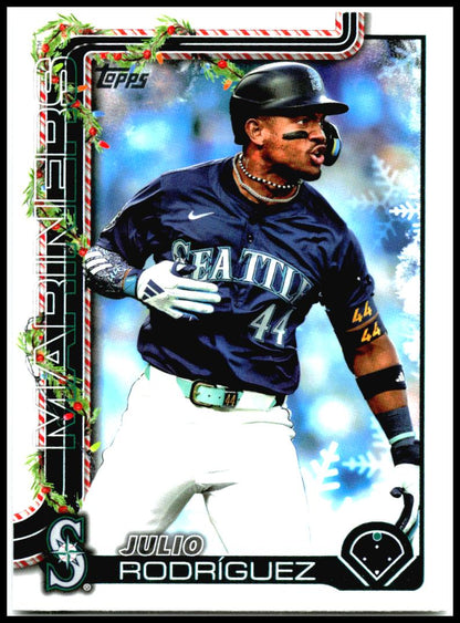 2025 Topps Holiday #H186 Julio Rodríguez Seattle Mariners