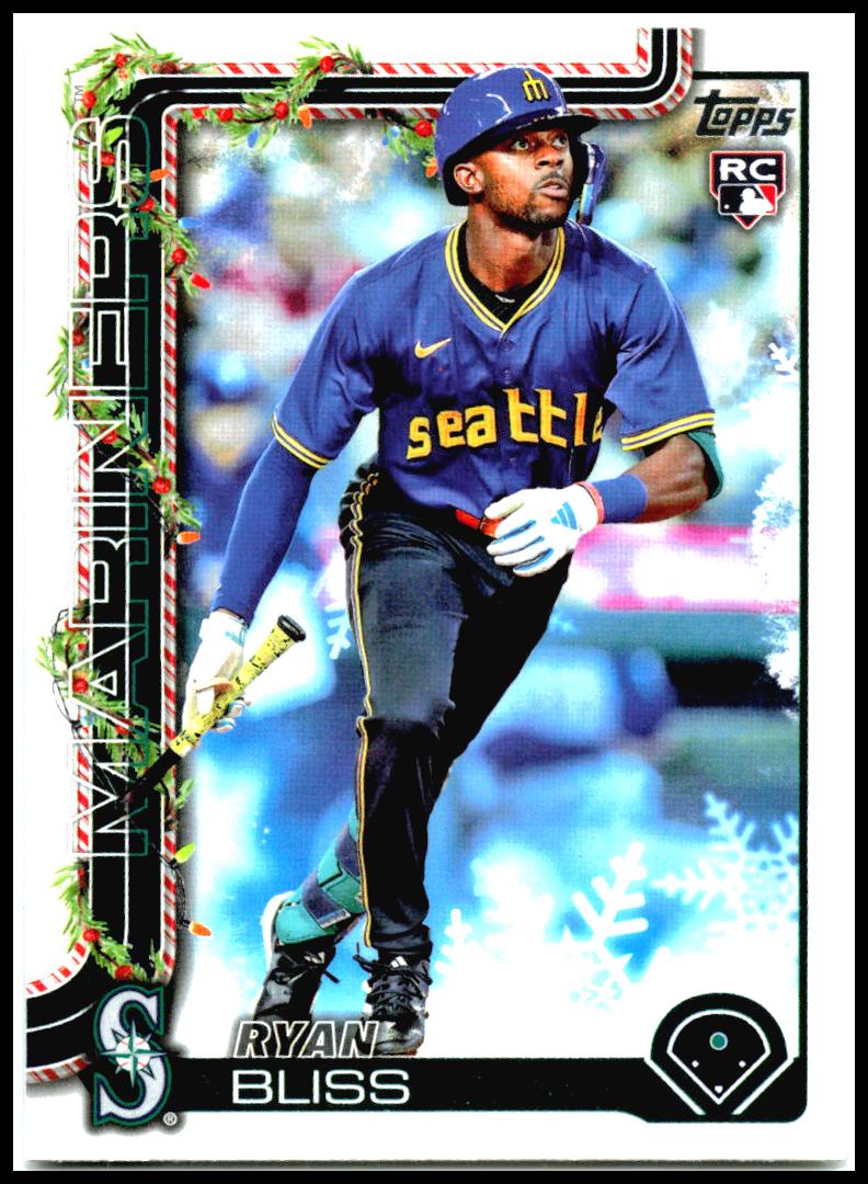 2025 Topps Holiday #H184 Ryan Bliss Rookie Seattle Mariners