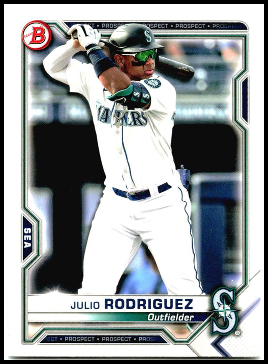 2021 Bowman Prospects #BP-86 Julio Rodriguez Seattle Mariners