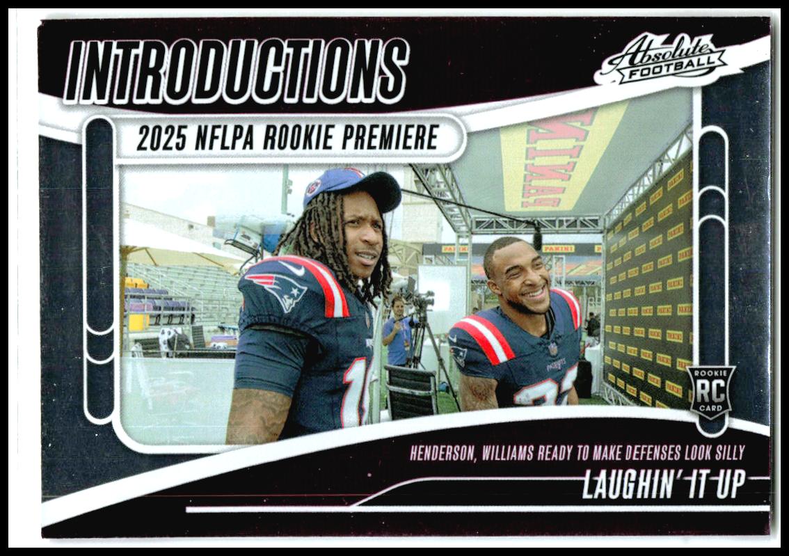 2025 Panini Absolute Introductions #I-THN Laughin' It Up New England Patriots