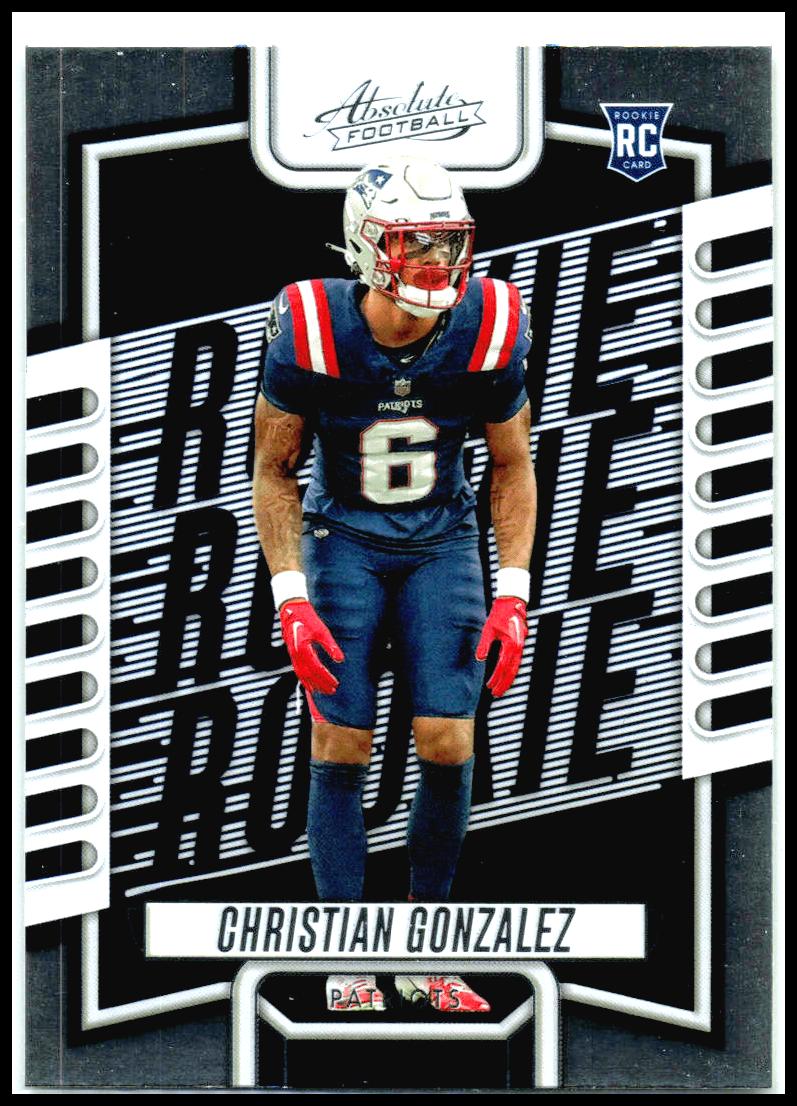 2023 Panini Absolute #153 Christian Gonzalez New England Patriots