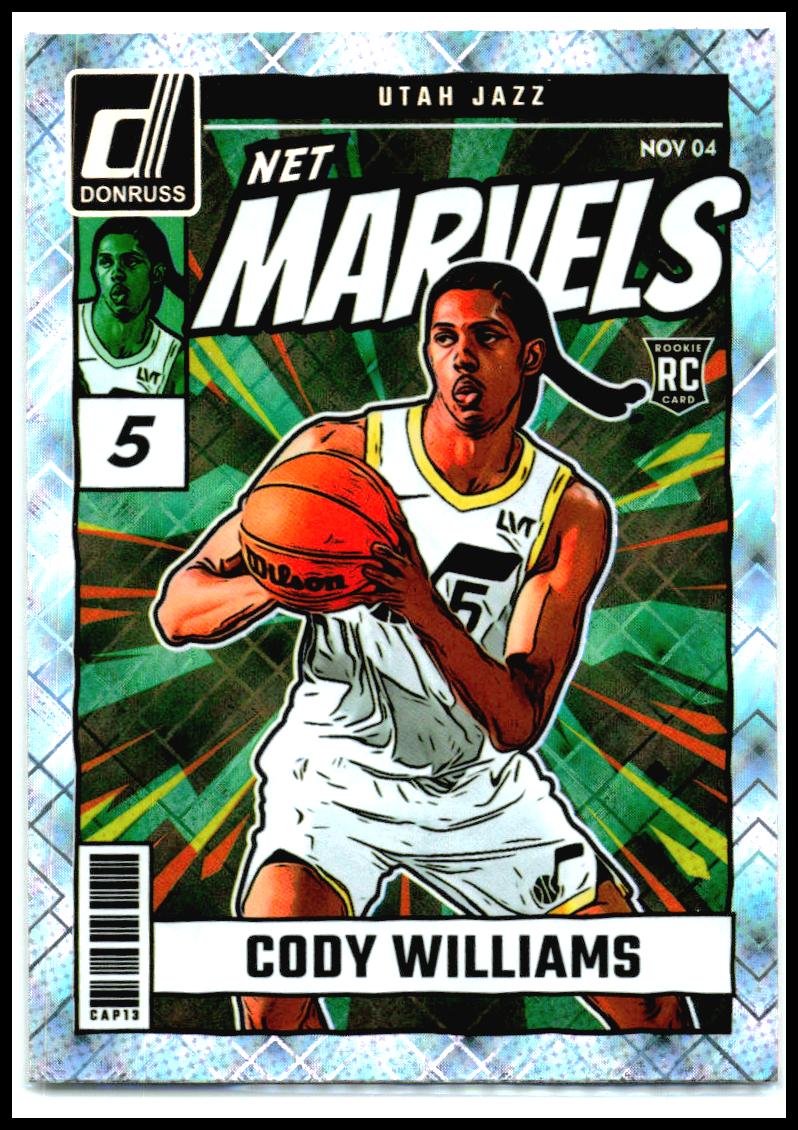 2024-25 Donruss Net Marvels Diamond #20 Cody Williams Utah Jazz
