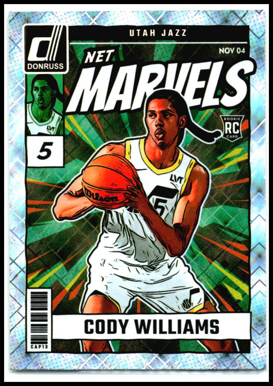 2024-25 Donruss Net Marvels Diamond #20 Cody Williams Utah Jazz