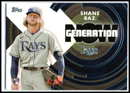 2022 Topps Generation Now #GN-53 Shane Baz Tampa Bay Rays