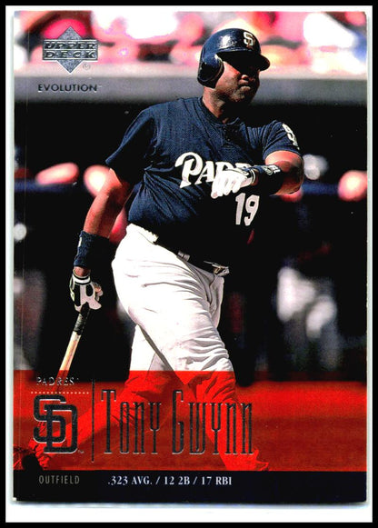2001 Upper Deck Evolution #78 Tony Gwynn San Diego Padres