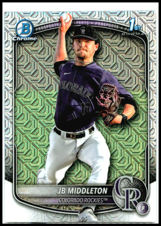2025 Bowman Draft Chrome Mojo #BDC-78 JB Middleton Colorado Rockies
