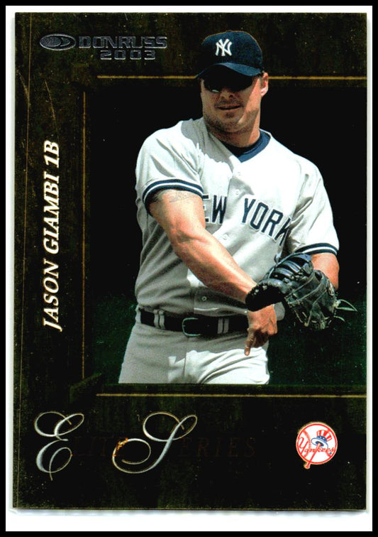 2003 Donruss Elite Series #ES-12 Jason Giambi #/2500 New York Yankees