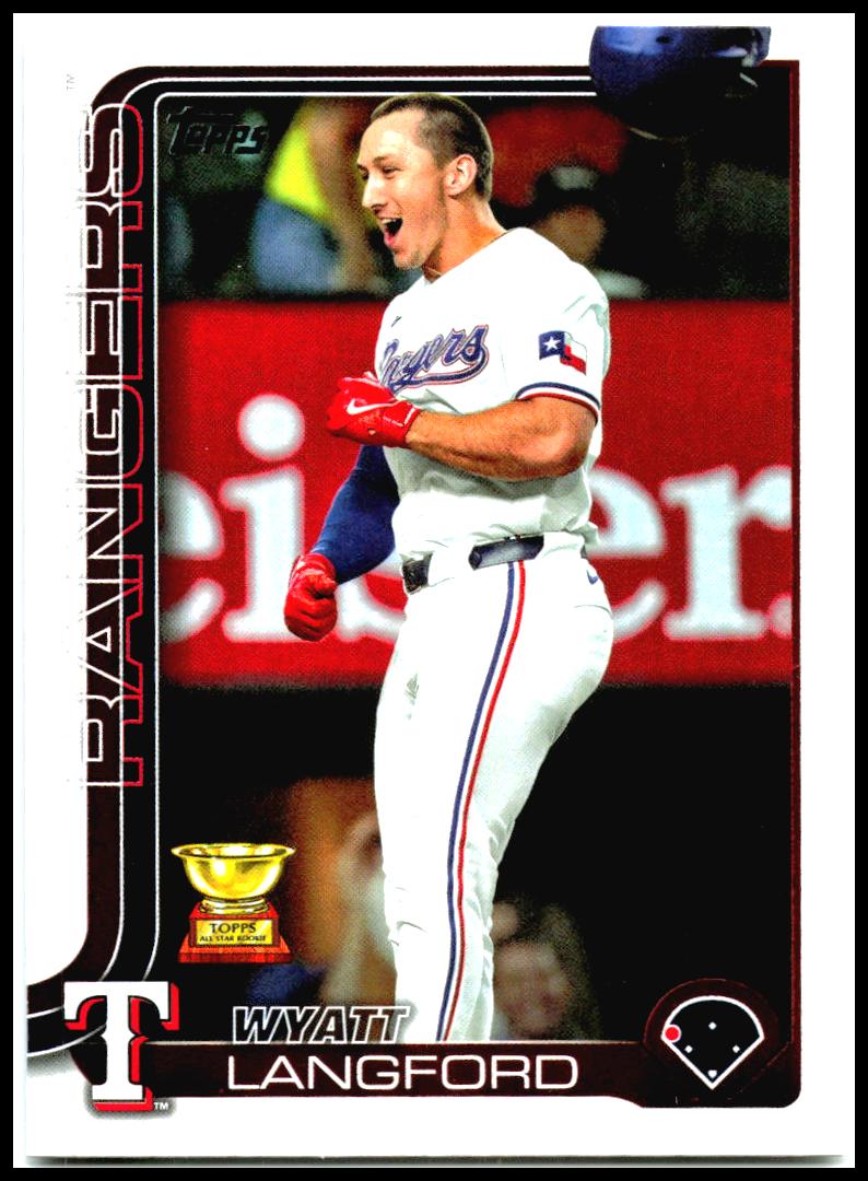 2025 Topps #455 Wyatt Langford Texas Rangers
