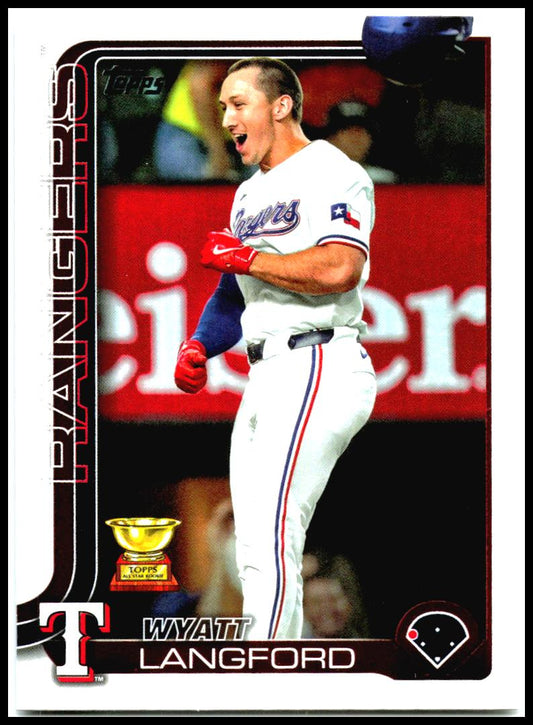 2025 Topps #455 Wyatt Langford Texas Rangers