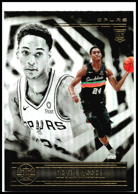 2020-21 Panini Illusions #171 Devin Vassell Rookie San Antonio Spurs