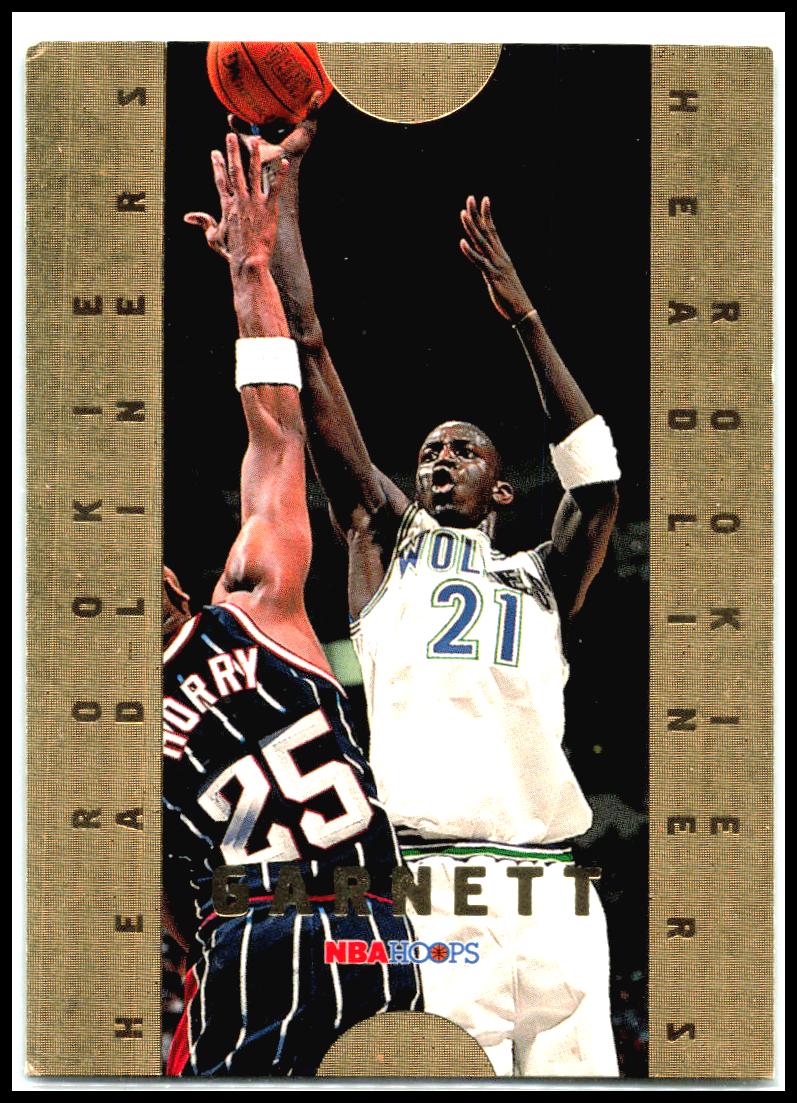 1996-97 Hoops Rookie Headliners #4 Kevin Garnett Minnesota Timberwolves