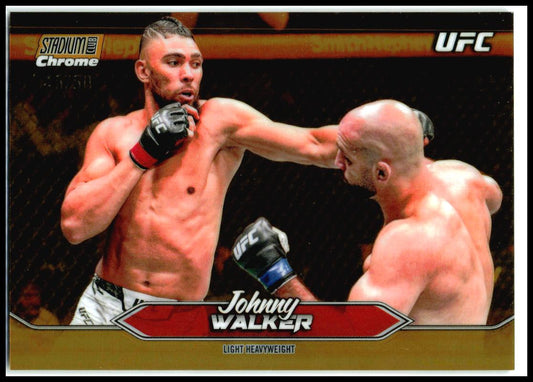 2025 Stadium Club UFC Chrome Gold Refractor #C-66 Johnny Walker #/50