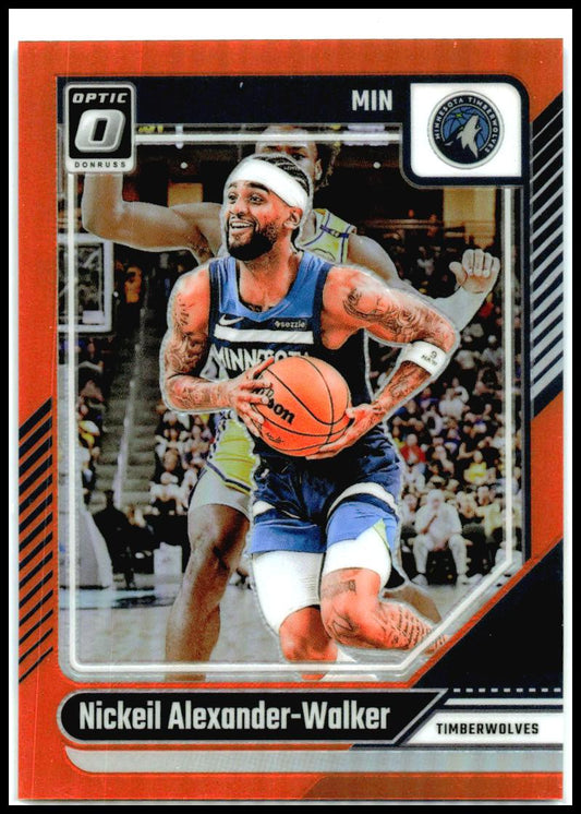 2024-25 Donruss Optic Orange #4 Nickeil Alexander-Walker Minnesota