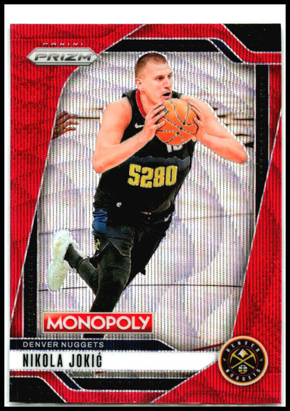 2024-25 Prizm Monoply Red Wave #55 Nilola Jokic