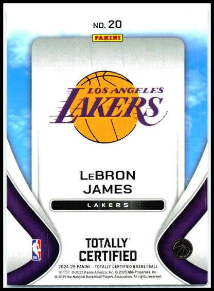 2024-25 Panini Totally Certified Franchise Foundations #20 LeBron James Lakers