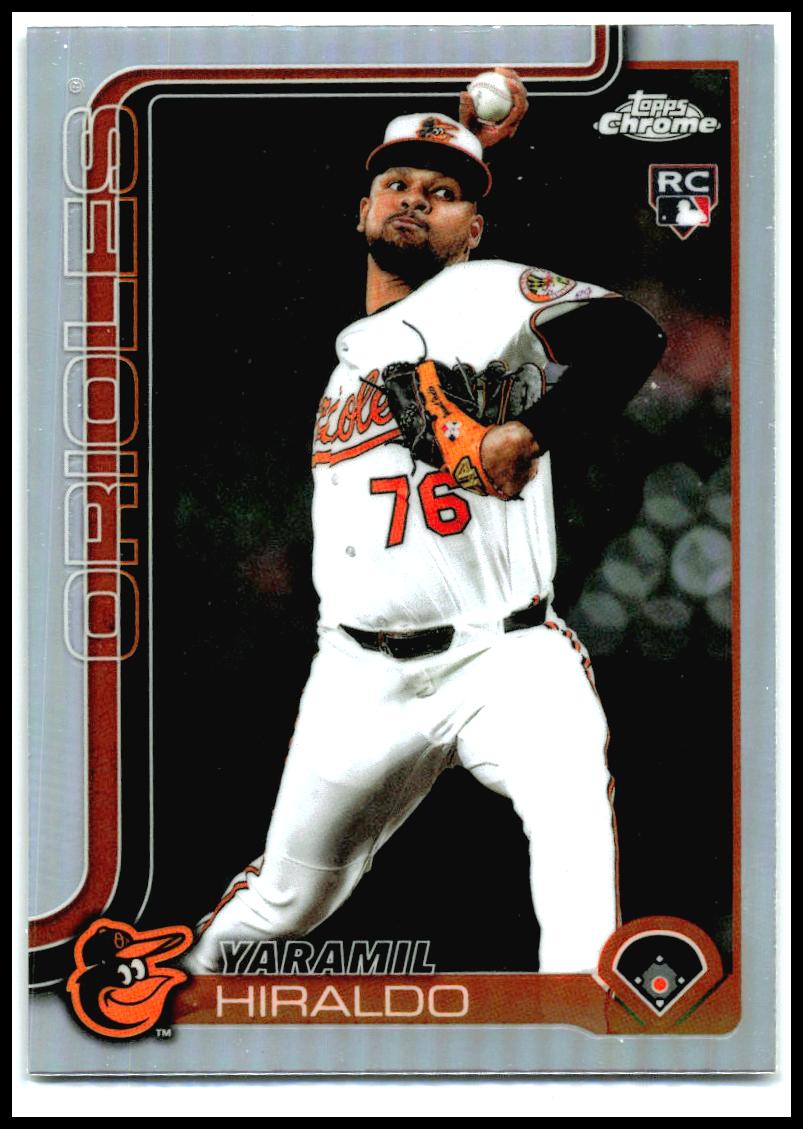 2025 Topps Chrome Update Refractors #USC78 Yaramil Hiraldo Rookie Orioles