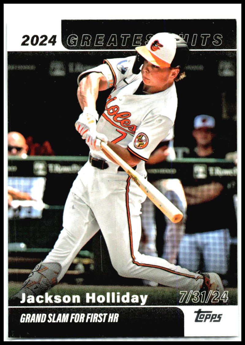 2025 Topps 2024 Greatest Hits #GH-11 Jackson Holliday Baltimore Orioles