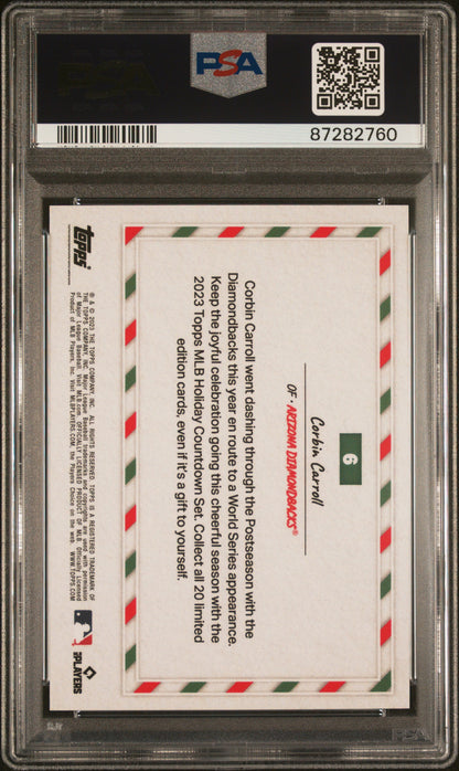 2023 Topps Holiday Countdown #6 Corbin Carroll