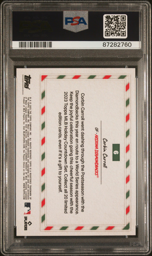 2023 Topps Holiday Countdown #6 Corbin Carroll