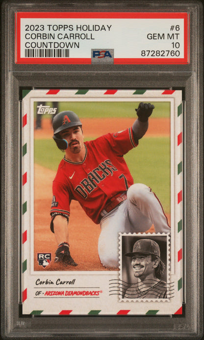 2023 Topps Holiday Countdown #6 Corbin Carroll
