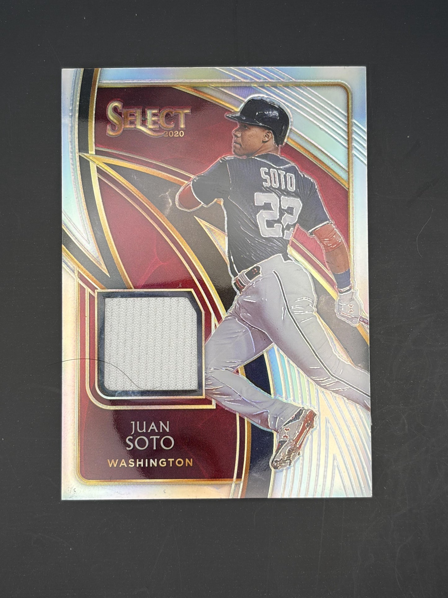 2020 Panini Select Select Swatches Holo #SS-JS Juan Soto Nationals