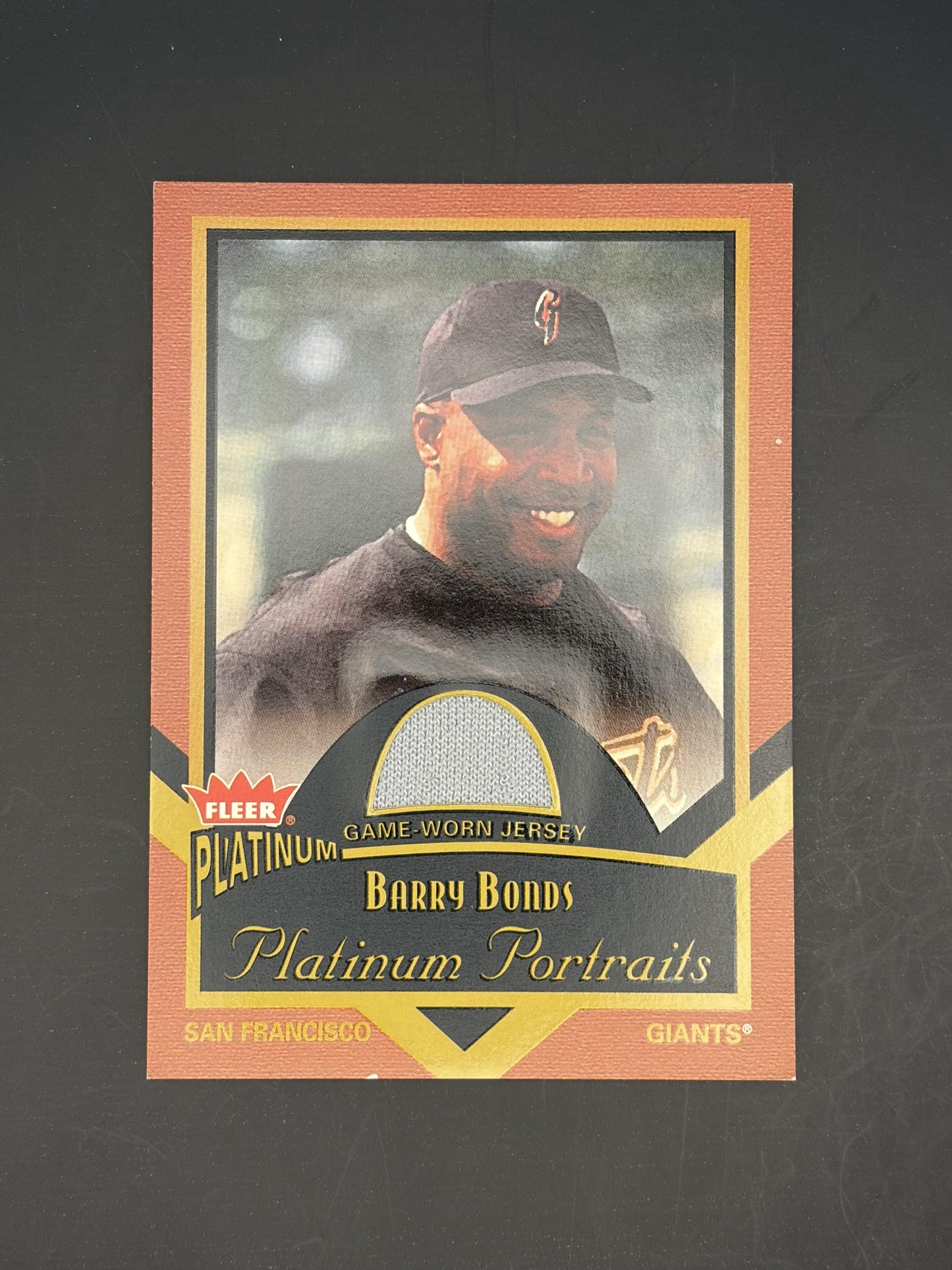 2003 Fleer Platinum Platinum Portraits Game Jersey #PP/BB Barry Bonds Giants
