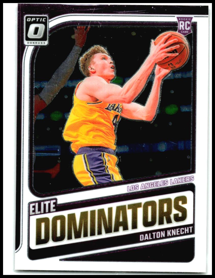 2024-25 Donruss Optic Elite Dominators #15 Dalton Knecht Los Angeles Lakers