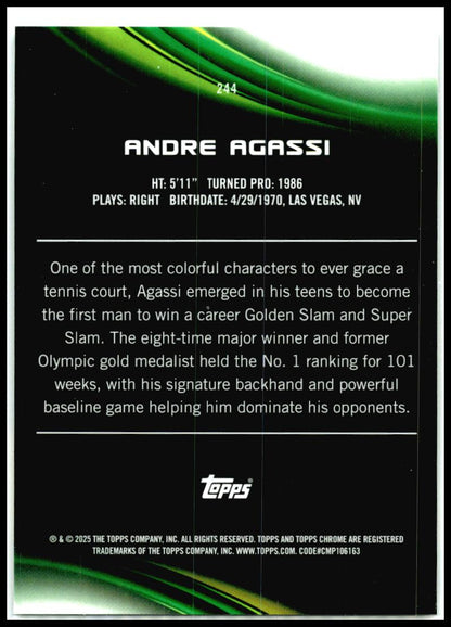 2025 Topps Chrome #244 Andre Agassi