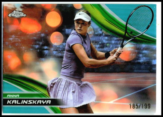 2025 Topps Chrome Aqua Refractor #17 Anna Kalinskaya #/199