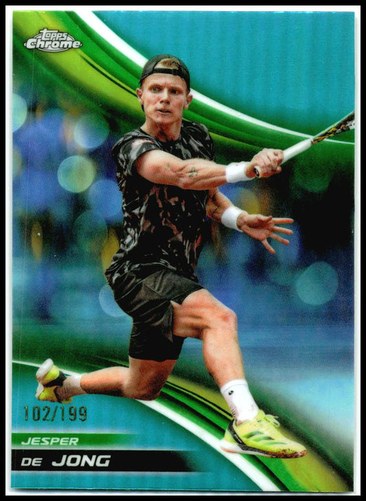 2025 Topps Chrome Aqua Refractor #137 Jesper de Jong #/199