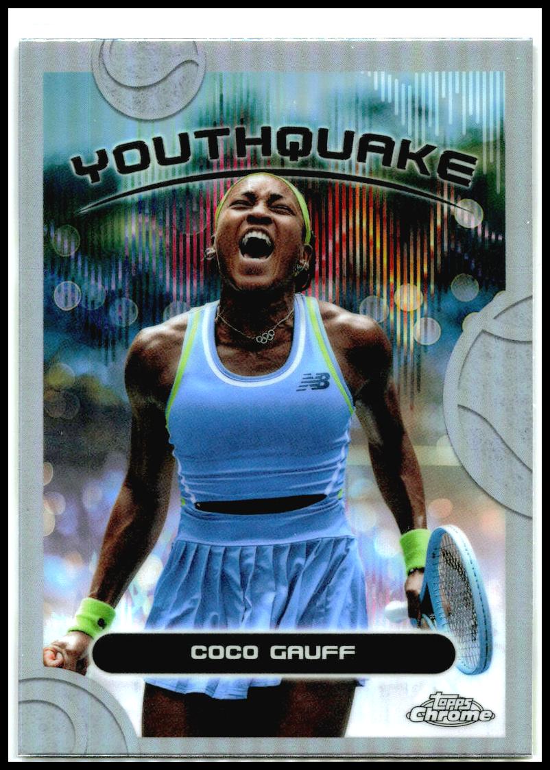2025 Topps Chrome Youthquake #YQE-1 Coco Gauff