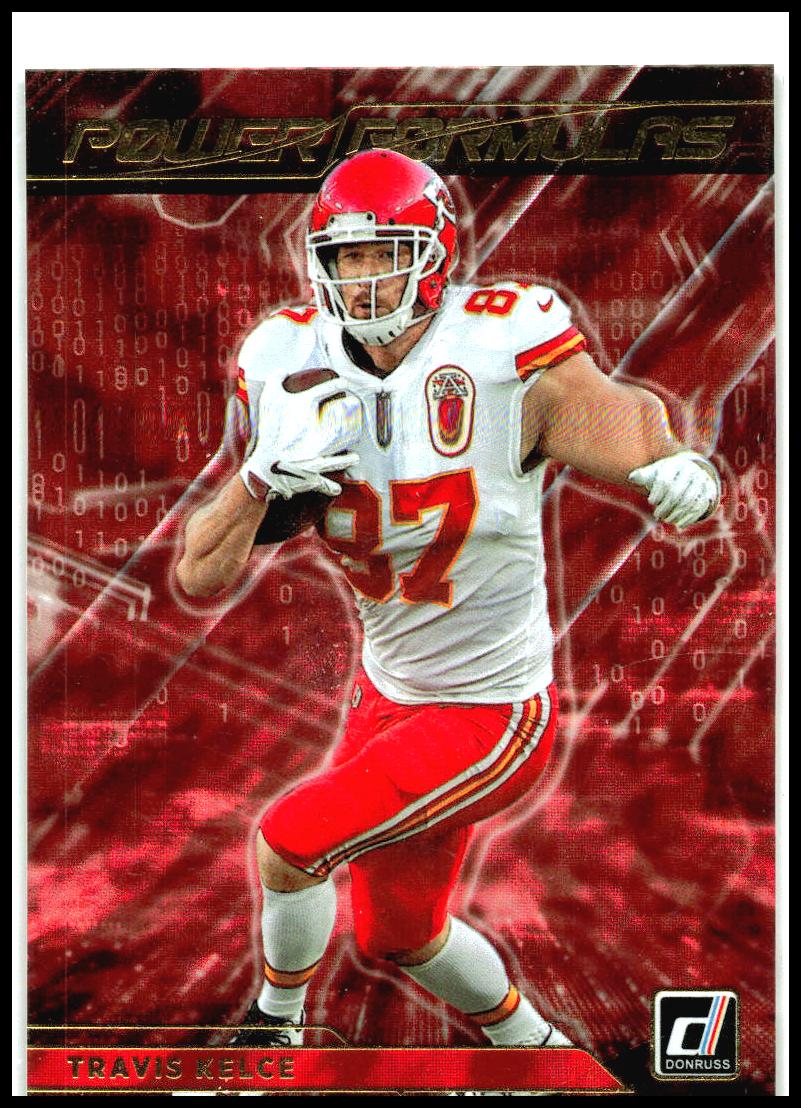 2021 Donruss Power Formulas #PF15 Travis Kelce Kansas City Chiefs