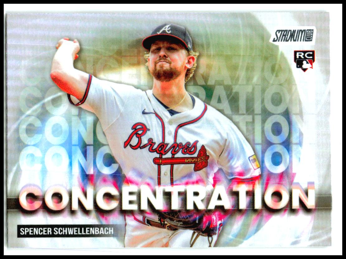 2025 stadium club concentration #C22 Spencer Schwellenbach Braves