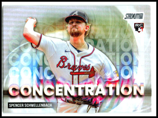 2025 stadium club concentration #C22 Spencer Schwellenbach Braves