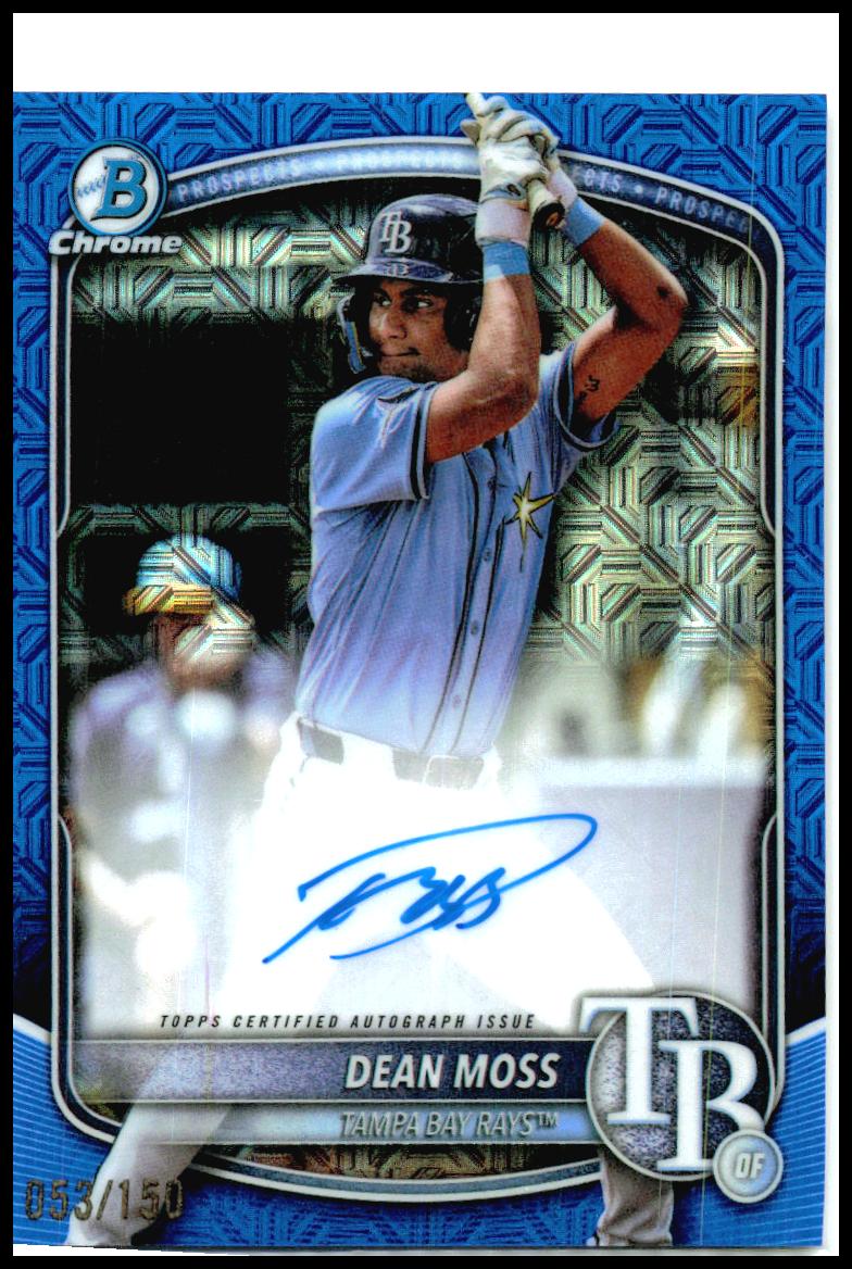 2025 Bowman Draft Mojo Blue Auto/150 #BMADM Dean Moss Dean Moss