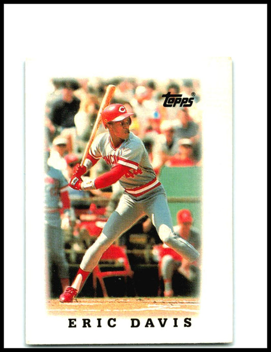 1988 Topps Major League Leaders Minis #46 Eric Davis Cincinnati Reds