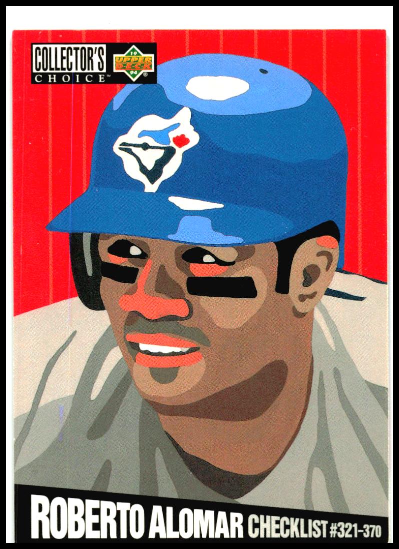 1994 Collector's Choice #321 Roberto Alomar Toronto Blue Jays