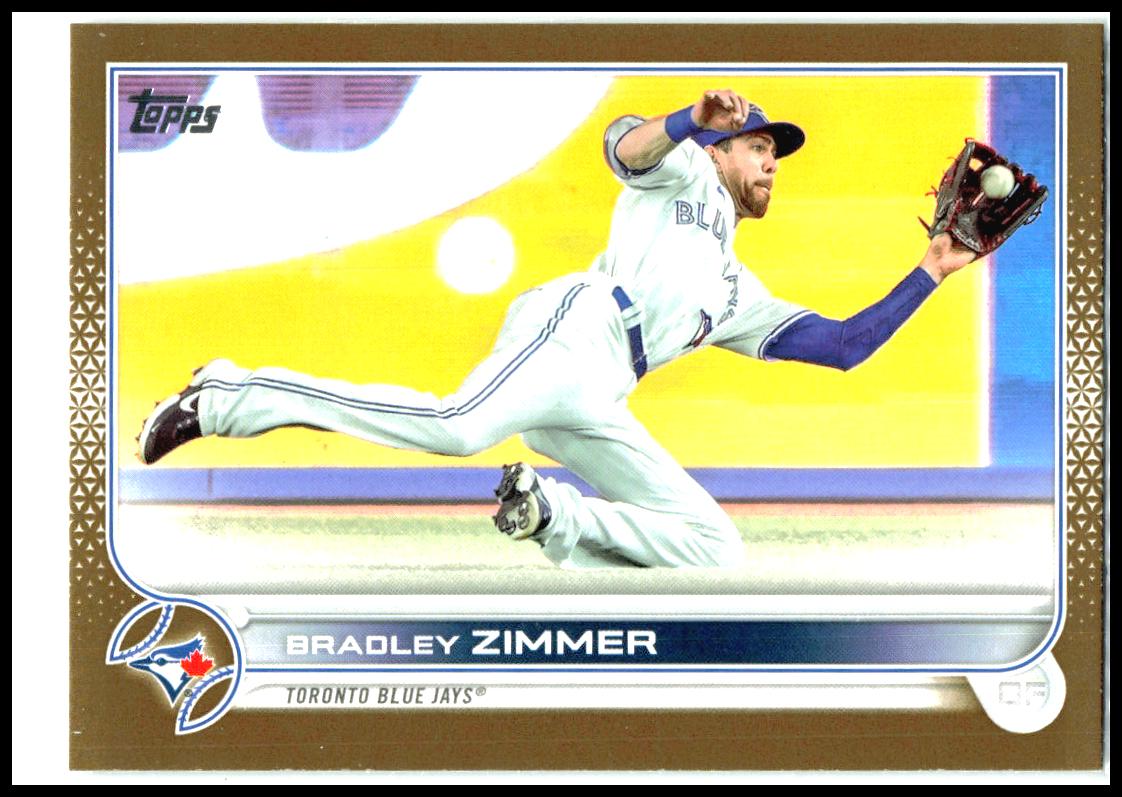 2022 Topps Update Gold #US93 Bradley Zimmer #/2022 Toronto Blue Jays