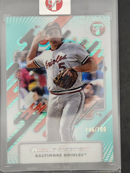 2025 Topps Pristine Pristine Aqua Refractor #23 Brooks Robinson Orioles