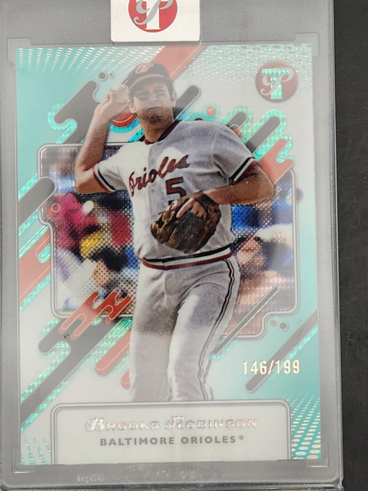 2025 Topps Pristine Pristine Aqua Refractor #23 Brooks Robinson Orioles