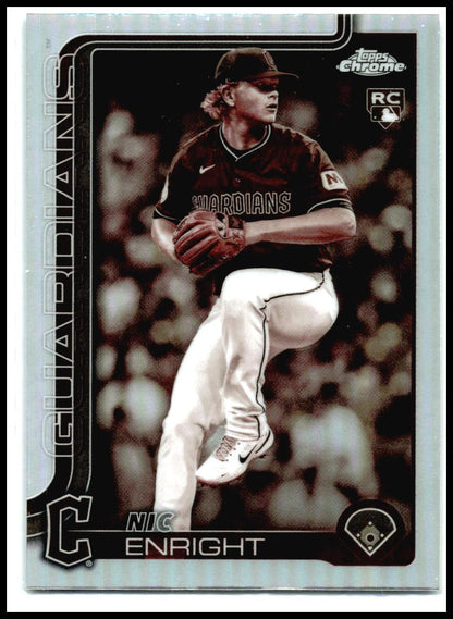 2025 Topps Chrome Update Sepia Refractors #USC103 Nic Enright Rookie Cleveland