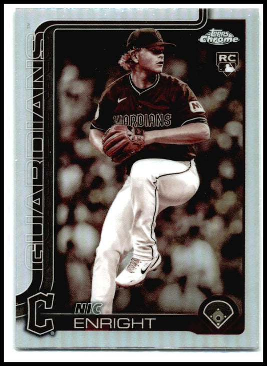 2025 Topps Chrome Update Sepia Refractors #USC103 Nic Enright Rookie Cleveland